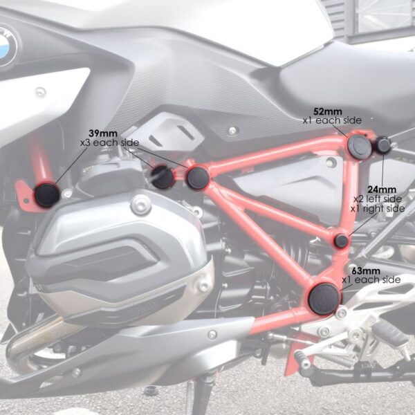 Pyramid 車架塞<089401>-BMW R1200R R1200RS R1250R R1250RS