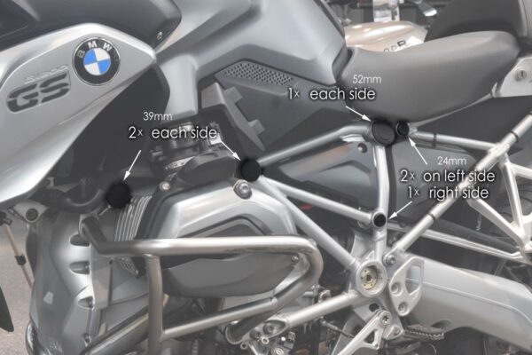 Pyramid 車架塞<089400> BMW R1200GS R1250GS ADV