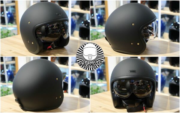 SHOEI JO 消光黑 復古安全帽