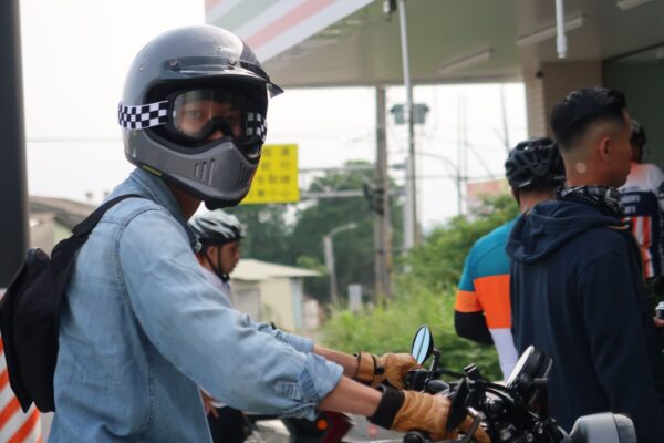 SHOEI EX-ZERO  灰色 山車帽 復古越野安全帽 水管灰