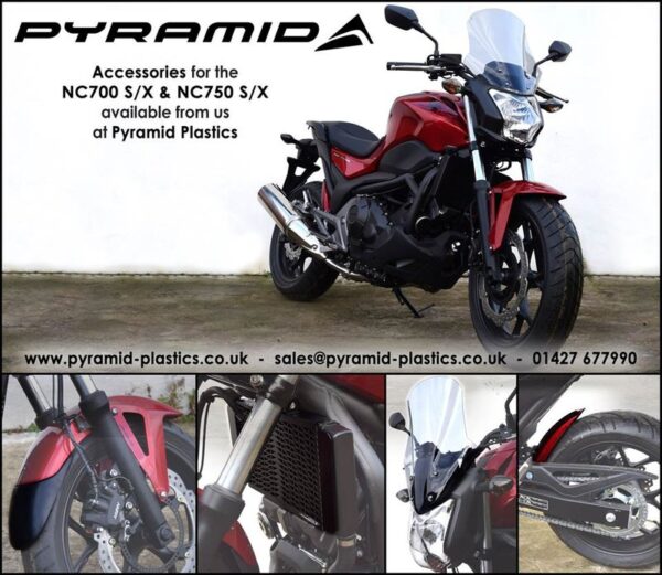 Pyramid 前土除延長片 HONDA NC700S NC750S NC700X NC750X