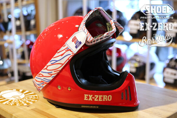 SHOEI EX-ZERO 紅色 山車帽 復古越野安全帽