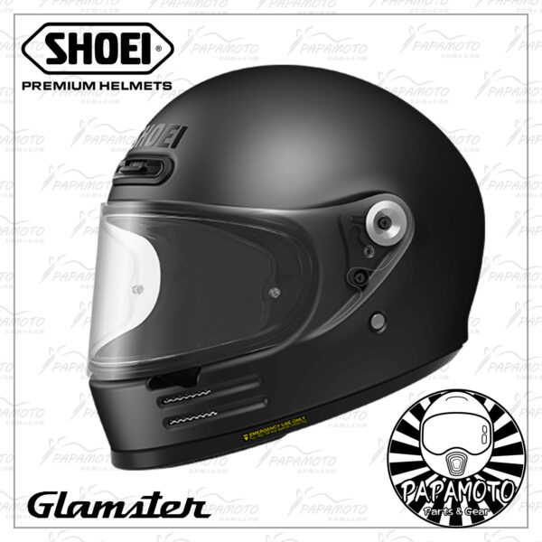 SHOEI Glamster 消光黑 (樂高帽 復古帽 全罩安全帽