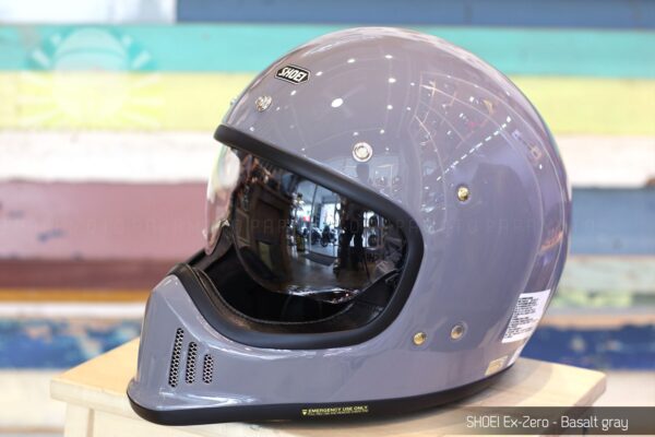 SHOEI EX-ZERO  灰色 山車帽 復古越野安全帽 水管灰