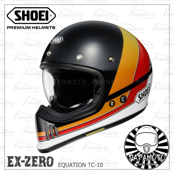 SHOEI EX-ZERO EQUATION TC-10 山車帽 復古越野安全帽