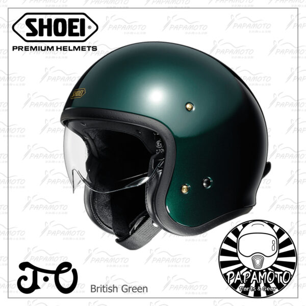 SHOEI JO British Green 英國綠 復古安全帽