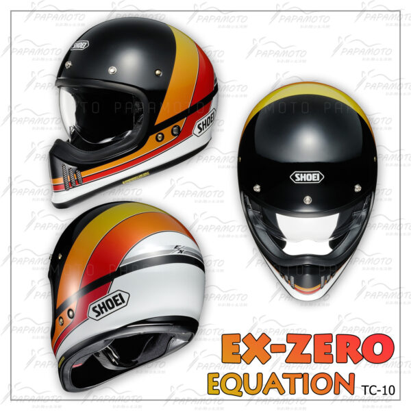 SHOEI EX-ZERO EQUATION TC-10 山車帽 復古越野安全帽