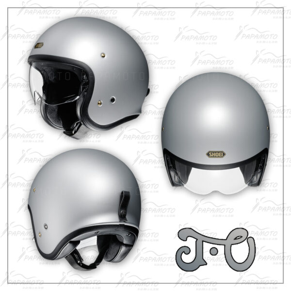 SHOEI JO 消光銀 復古安全帽