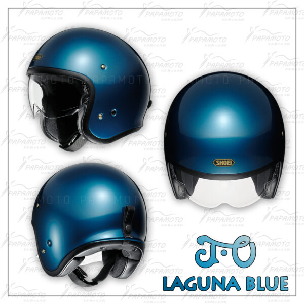 SHOEI JO 復古安全帽 湖水藍