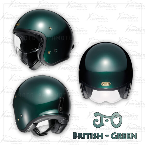SHOEI JO British Green 英國綠 復古安全帽