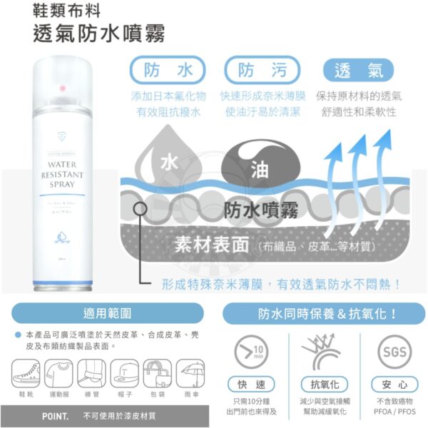 防御工事 透氣長效防水噴霧｜For Her 白標 280ml