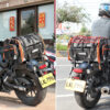TANAX motoFizz MFK-254 露營後座包2(黑橘) 75L