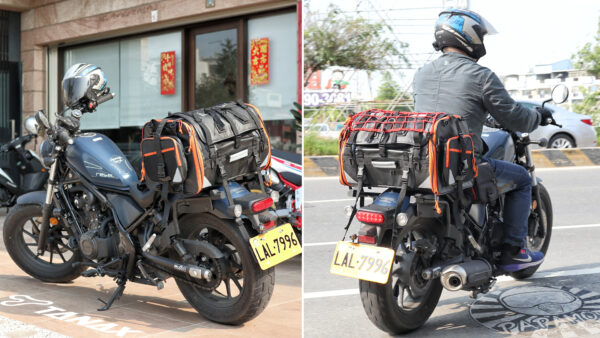 TANAX motoFizz MFK-254 露營後座包2(黑橘) 75L