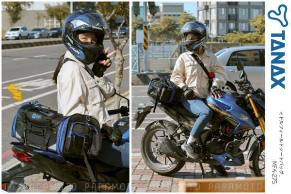 TANAX motoFizz MFK-275 Middle Field 後座包(黑藍) MFK-275 40L