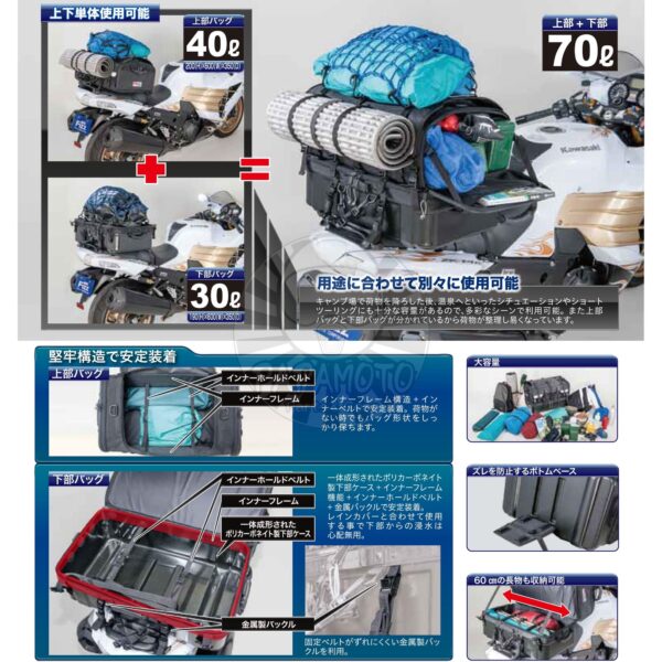 TANAX motoFizz MFK-222 大地後座包 70L (機車露營