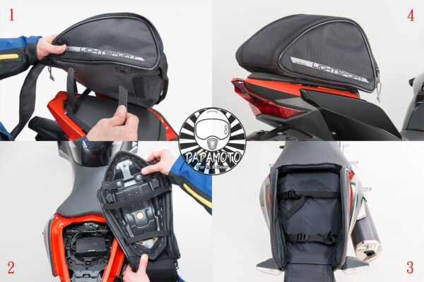 TANAX motoFizz MFK-260 輕量運動型後座包(黑) 7.5L