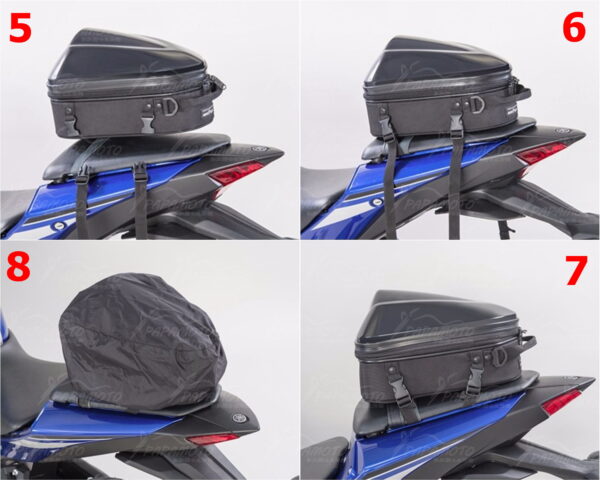 TANAX MFK-237 硬殼後座包SS(銀) - 展示品