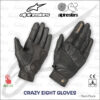 Alpinestars Oscar Crazy Eight 皮革手套 -黑