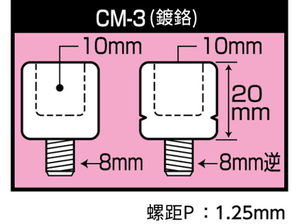 TANAX NAPOLEON 後照鏡轉接螺絲組 (10mm 8mm 反牙 正牙 增高)