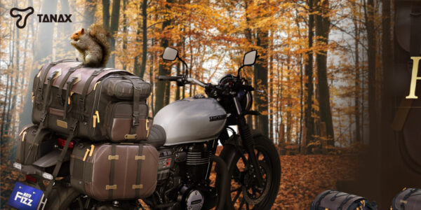 TANAX motoFizz MFK-311 復古硬殼側皮箱 (馬鞍包) 40L
