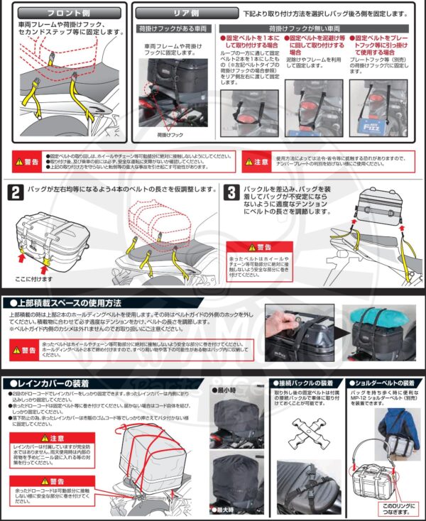 TANAX motoFizz MFK-266 箱型硬殼後座包(碳纖) 25L