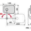 TANAX NAPOLEON NB-002 端子牛角後照鏡 (黑)