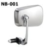 TANAX NAPOLEON NB-001 端子牛角後照鏡 (白鐵)