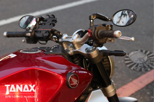 TANAX NAPOLEON APB-104-10 後照鏡 (黑)