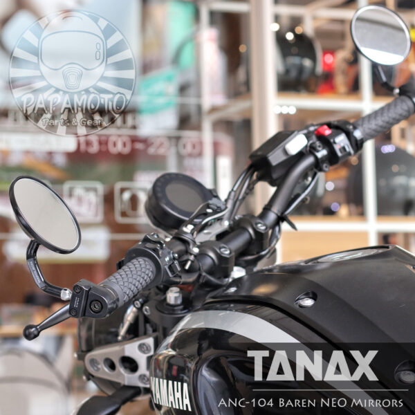 PAPAMOTO_FB_TEMP14 TANAX NAPOLEON ANC-104 端子後照鏡(黑)