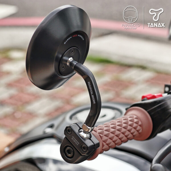 PAPAMOTO_FB_TEMP26 TANAX NAPOLEON ANC-104 端子後照鏡(黑)