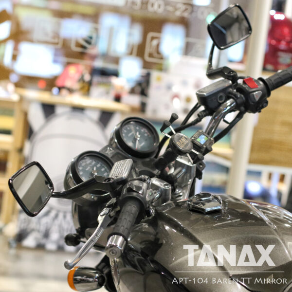 TANAX NAPOLEON NA-011 牛角後照鏡 (黑)