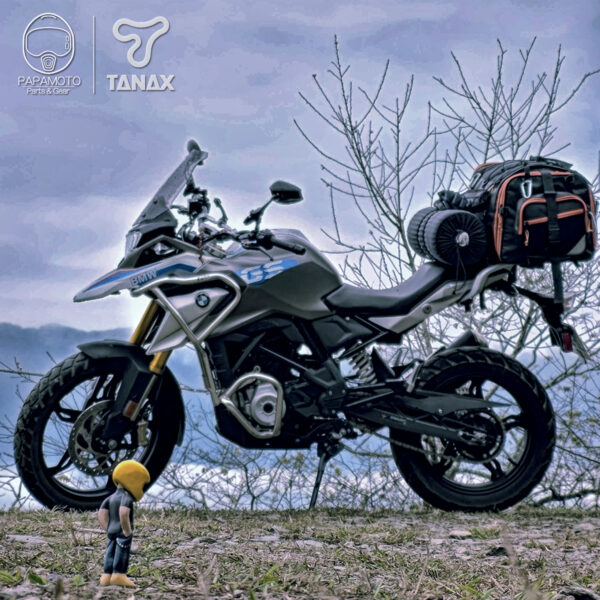 TANAX motoFizz MFK-254 露營後座包2(黑橘) 75L