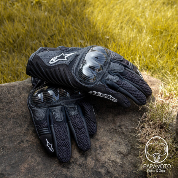 Alpinestars SMX-1 AIR V2 夏季騎士手套 - 黑