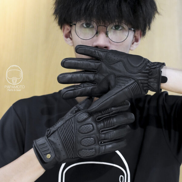 Alpinestars Oscar Crazy Eight 皮革手套 -黑