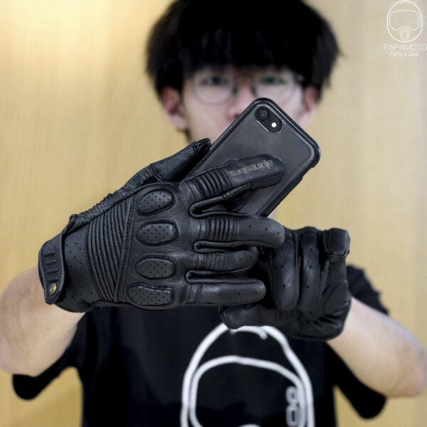 Alpinestars Oscar Crazy Eight 皮革手套 -黑