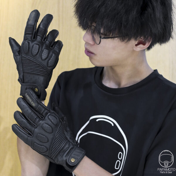 Alpinestars Oscar Crazy Eight 皮革手套 -黑