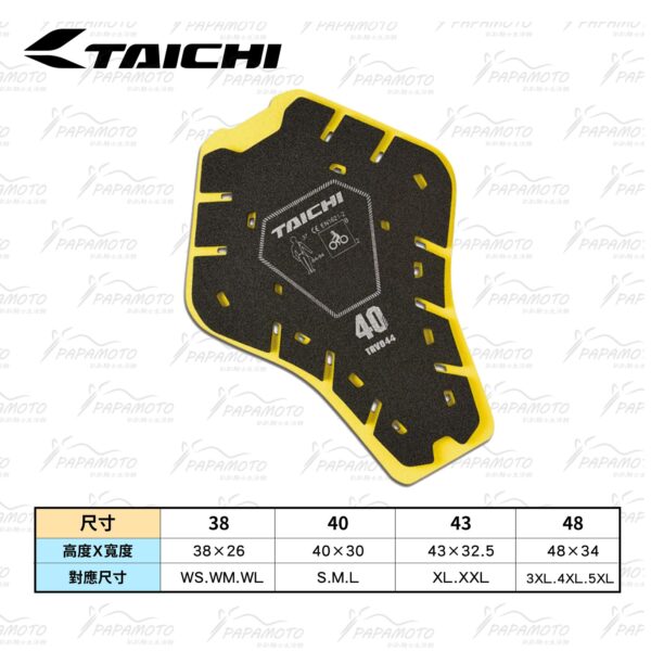 TAICHI TRV044 背部護具 (防摔衣護背 CE lv2