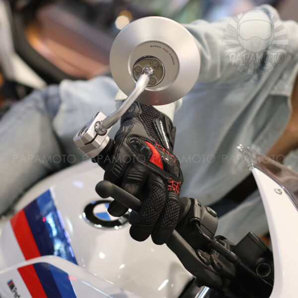 TAICHI RST448 夏季騎士手套 - 黑紅