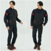TAICHI RSJ342 夏季網眼防摔衣 - 黑紅 (7件式護具