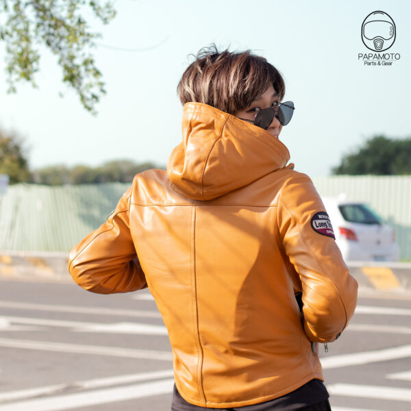 DEGNER FR19WJ-20 女版皮革防摔衣 (連帽皮衣