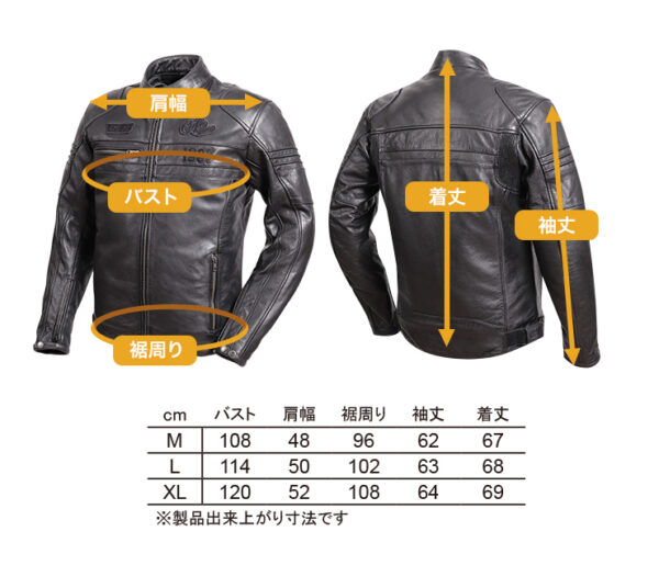 DEGNER 20WJ-2 皮革防摔衣 - 黑 (皮衣