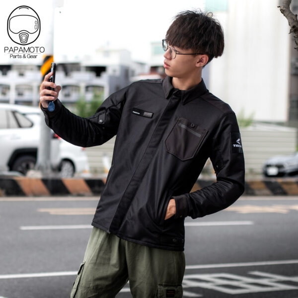 TAICHI RSJ339 夏季網眼防摔衣 - 黑 (軍裝 工裝