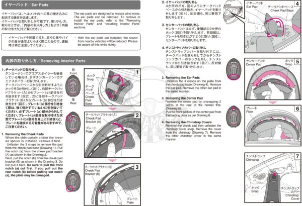 SHOEI X14 安全帽內襯組 (頭襯 頰襯 頤帶 耳襯