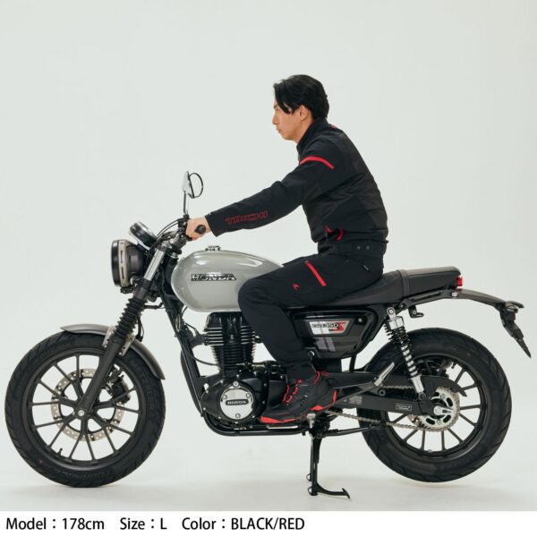 TAICHI RSJ342 夏季網眼防摔衣 - 黑紅 (7件式護具