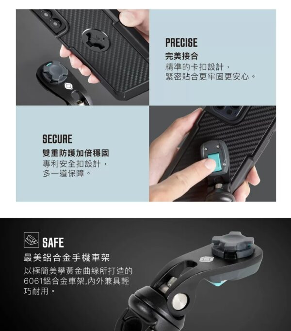 Intuitive Cube X-Guard 鋁合金手機架-短版 (小管徑 握把