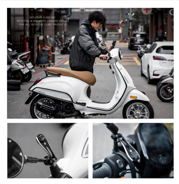 Intuitive Cube X-Guard 鋁合金後照鏡車架 (小管徑 手機架