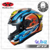 OGK KABUTO F17 GLANZ 全罩安全帽 - 藍黃