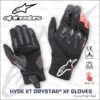 Alpinestars HYDE XT DRYSTAR XF 騎士防水手套 - 黑紅
