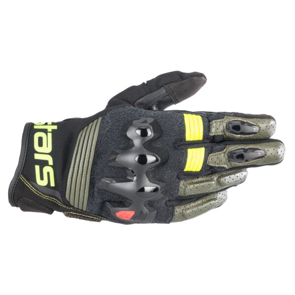 Alpinestars HALO 綠黑黃 夏季皮革騎士手套