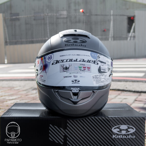 OGK KABUTO Aeroblade 6 全罩安全帽 - 金屬灰 (空刀)